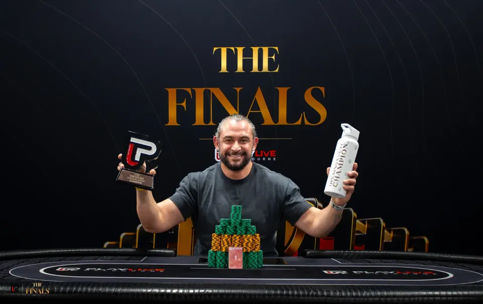 Kareem Kilany with the Opening Event trophy